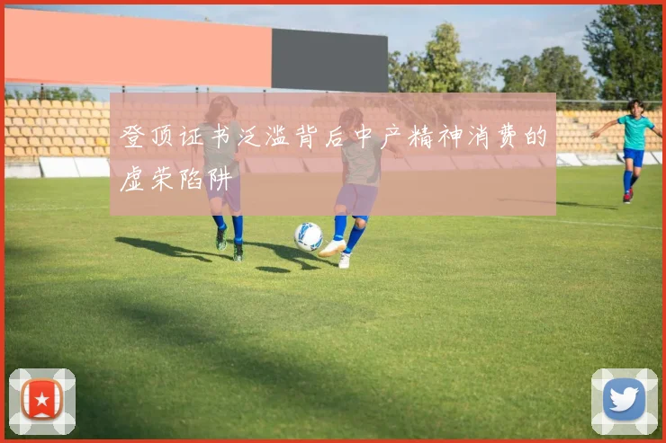 登顶证书泛滥背后中产精神消费的虚荣陷阱